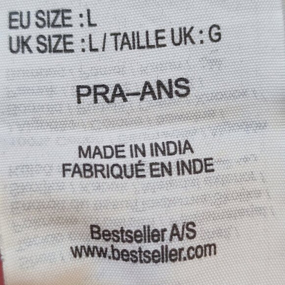 Jack & Jones T-shirt men's size L navy blue with orange graphic pattern slim fit - Picture 7 of 9